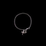 Sterling Silver parent and baby dragonflies on a Sterling Silver bracelet