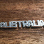Silver Australia word charm