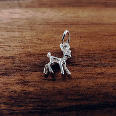 Silver Bambi charm Tam Jewellery