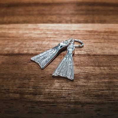 Large Silver Flippers Charm Tam Jewellery