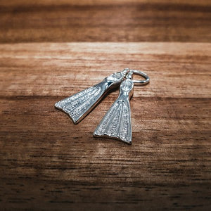 Large Silver Flippers Charm Tam Jewellery