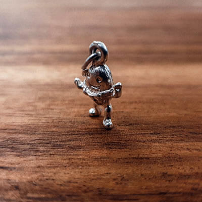 Silver Humpty Dumpty charm