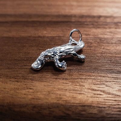 Silver Platypus charm