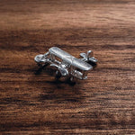 Silver Bi-plane charm