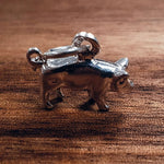 Silver Pig charm