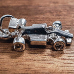 Silver Formula Once Car charm