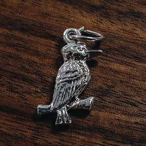 Silver Flat Kookaburra charm