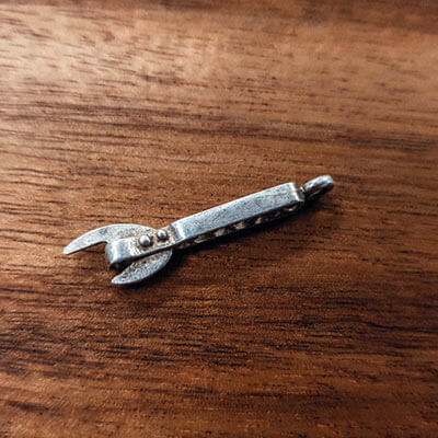 Silver Adjustable Wrench charm