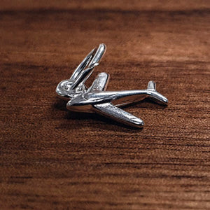 Silver Aeroplane charm