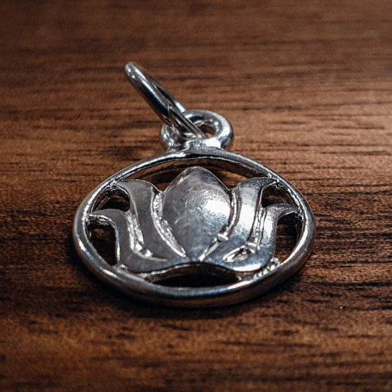 Silver Tulip charm