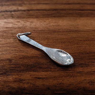 Silver spoon charm