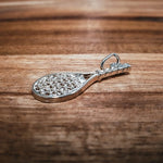 Silver Tennis Racket Charm Tam Jewellery