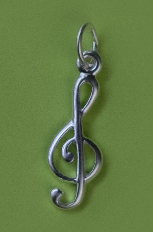 Treble clef charm